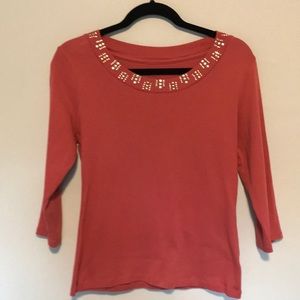 Coral Dress Tee Shirt